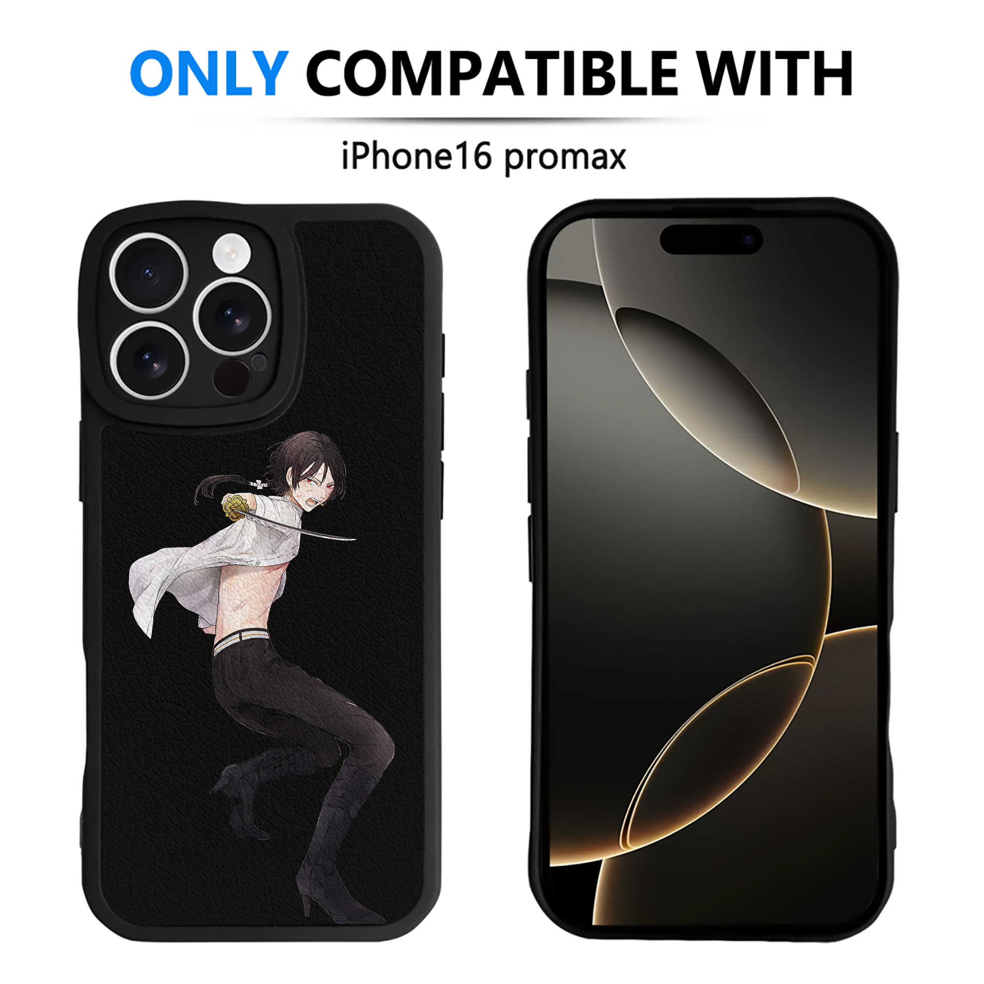 （画像用） 刀剣乱舞 Touken Ranbu 【iPhone 16シリーズ対応】シリコンスマホケース（レザー調） 材質：シリコン